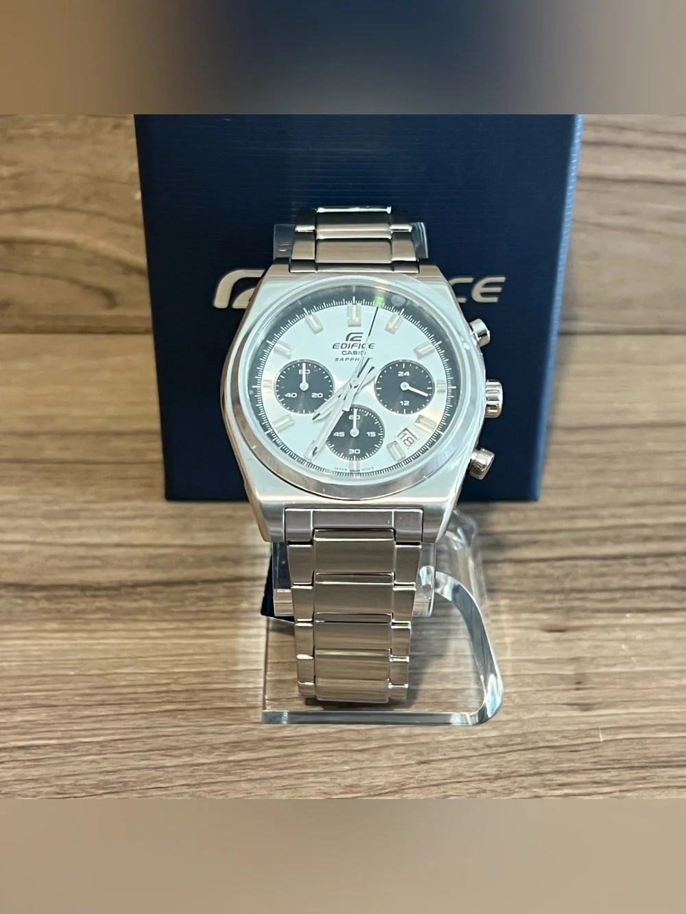 Casio Edifice EFB-730D-7AV Analog ChronographWatch (Silver)
